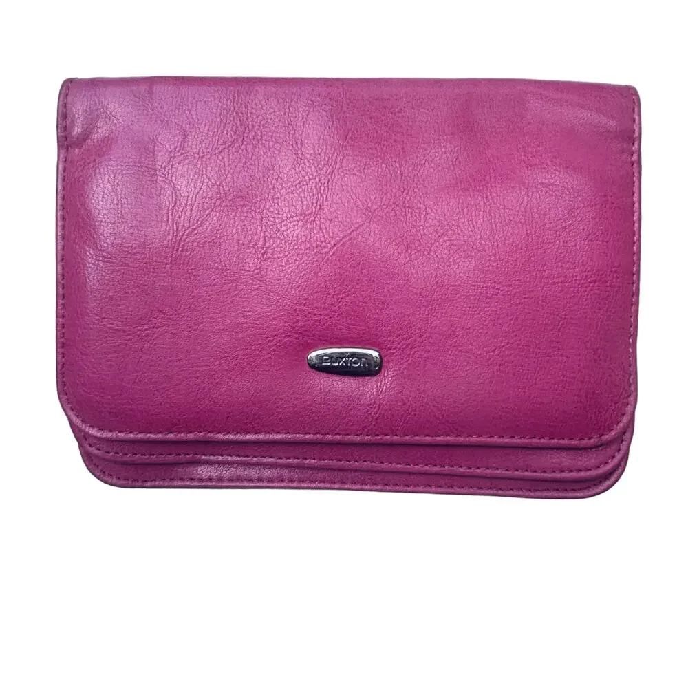 Buxton Pink Double Wallet Lots of Storeage Multiple Card Slots Very Clean